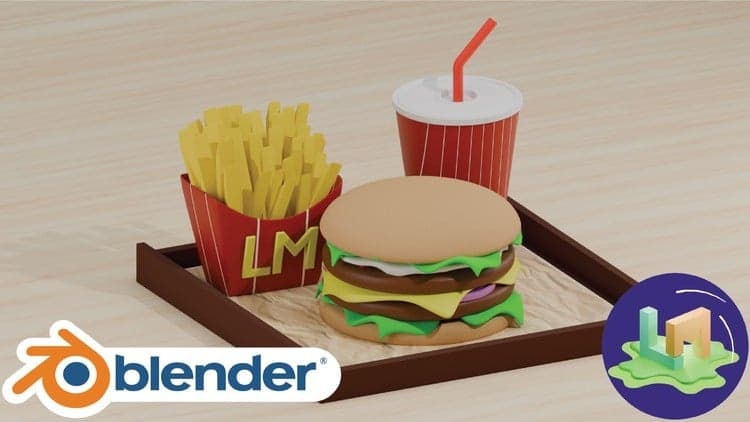 Blender : Burger Set – Blender Download | Madbax