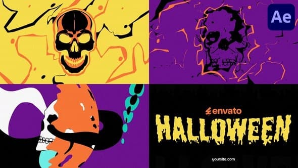 Halloween Skull Opener for After Effects – After Effects Download | Madbax