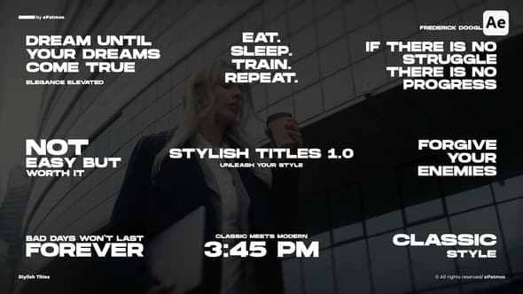 Stylish Titles AE – After Effects Download | Madbax