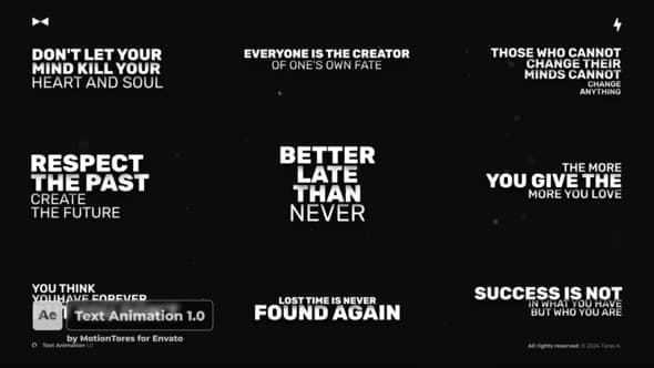 Text Animation 1.0 AE – After Effects Download | Madbax