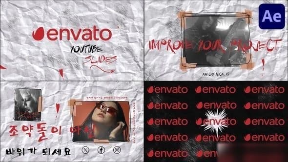 Handmade Social Media Slides for After Effects – After Effects Download | Madbax