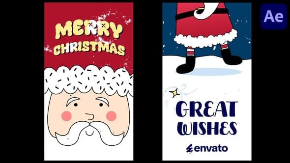 Santa Wishes Typography Stories for After Effects – After Effects Download | Madbax