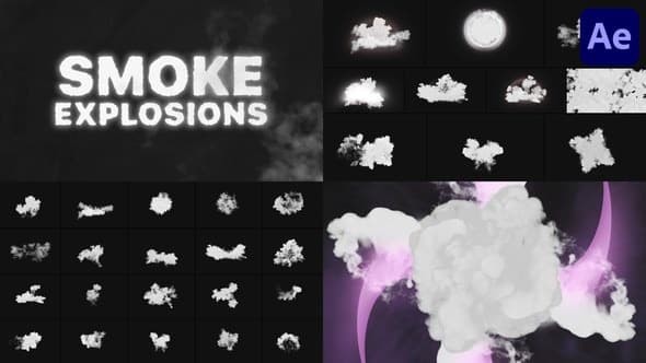 Smoke Explosions for After Effects – After Effects Download | Madbax