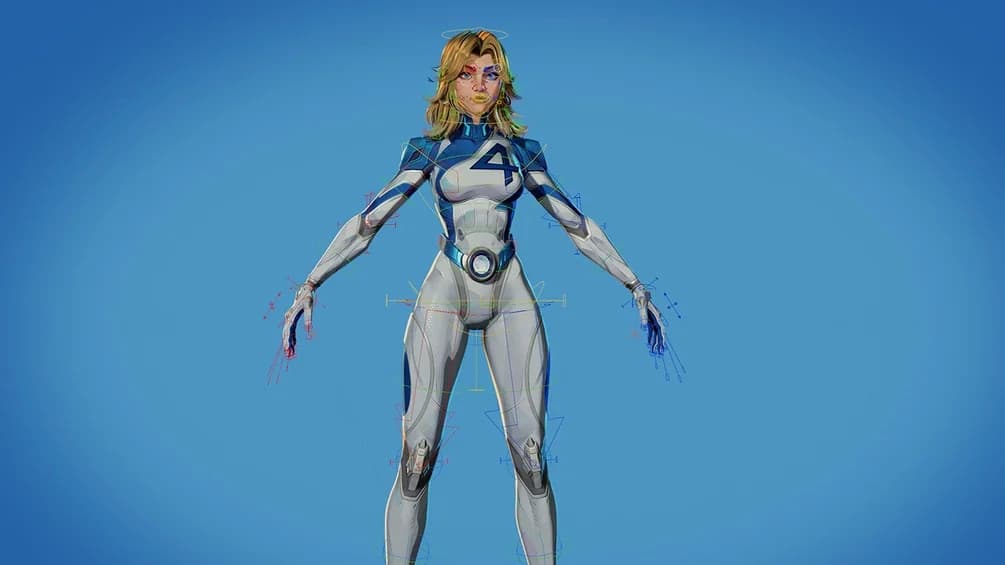 Invisible Woman Rig (Marvel Rivals) – Blender Download | Madbax