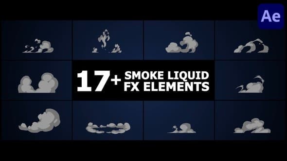 Smoke Liquid Style Elements | After Effects – After Effects Download | Madbax