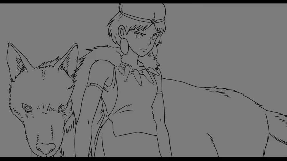 Princess Mononoke 2D animation in Blender 4.3 – Blender Download | Madbax