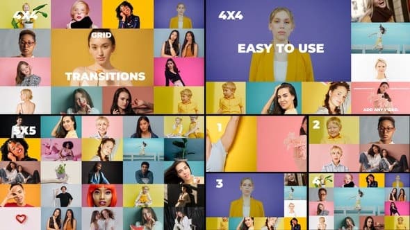 Grid Transition for After Effects – After Effects Download | Madbax