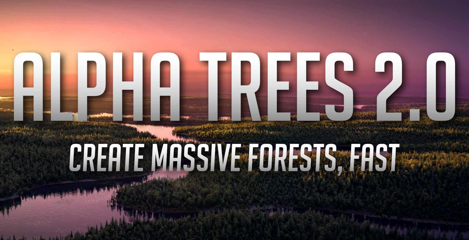 Alpha Trees Pro v2.3.3 + Library + Geo-Scatter Biomes – Blender Download | Madbax