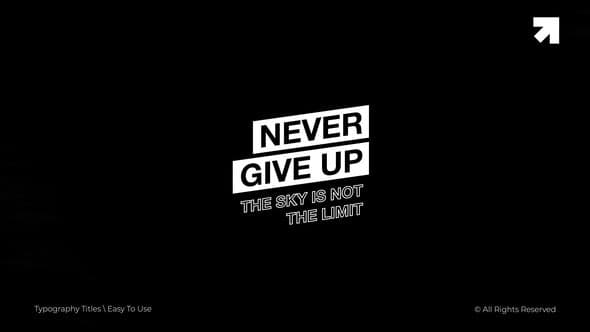 Typography Titles | After Effects – After Effects Download | Madbax