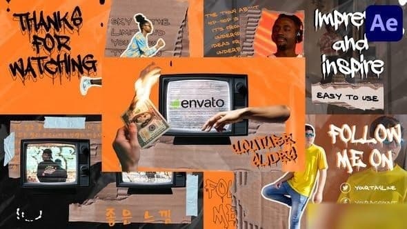 Urban Collage Endscreens | After Effects – After Effects Download | Madbax
