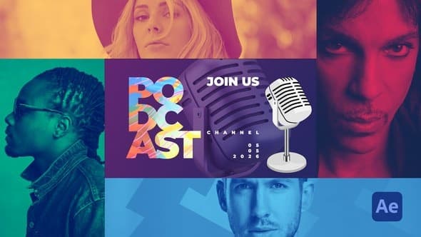 Podcast Teaser | Duotone Opener – AE / Premiere Download | Madbax