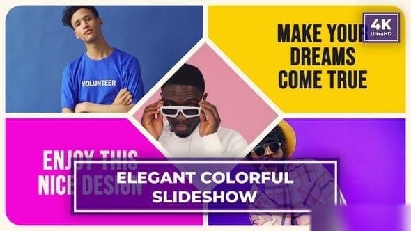 Elegant Colorful Slideshow 4K After Effects Template | Split Screen – After Effects Download | Madbax