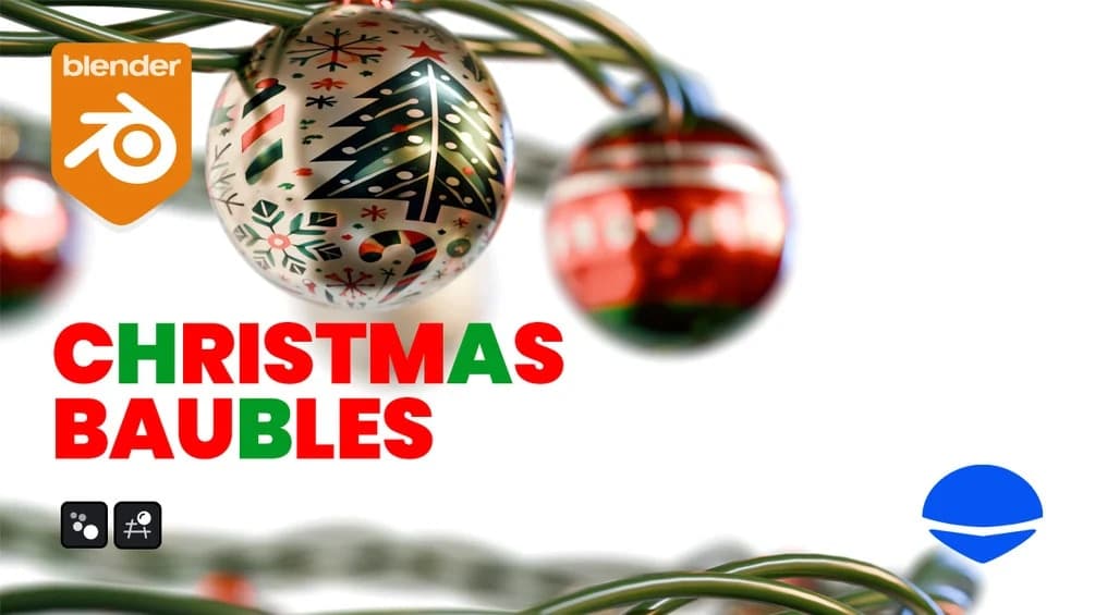Christmas Bauble in Blender Geometry Nodes – Blender Download | Madbax