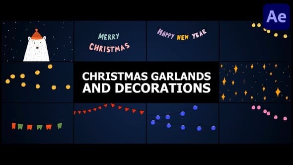 Christmas Garlands and Decorations | After Effects – After Effects Download | Madbax