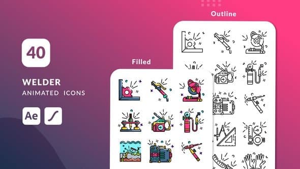 Welder Animated Icons | After Effects – After Effects Download | Madbax