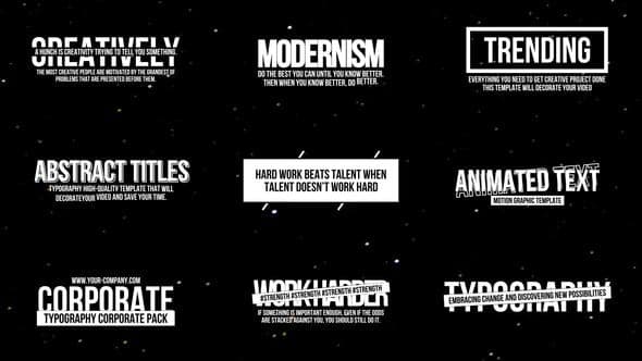 Animated Text Titles 2.0 | After Effects – After Effects Download | Madbax