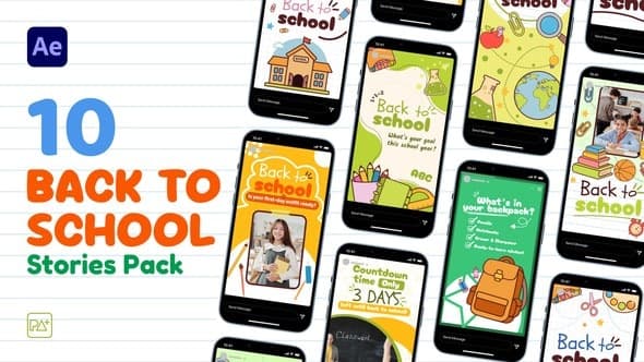 Back To School Story Set For After Effects – After Effects Download | Madbax