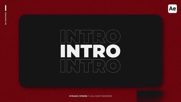 Dynamic Opener | AE – After Effects Download | Madbax