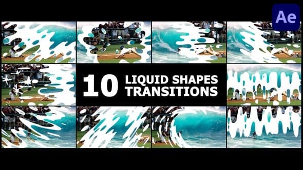 Liquid Shapes Transitions | After Effects – After Effects Download | Madbax