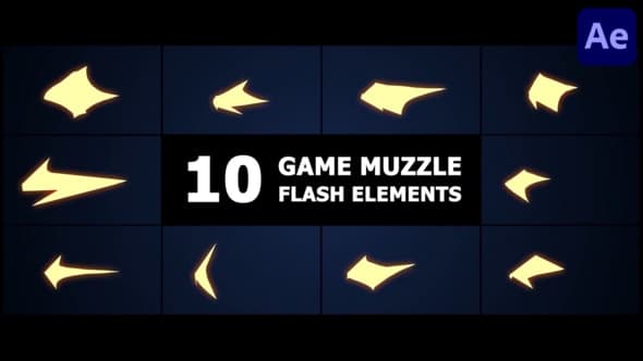 Game Muzzle Flash Elements | After Effects – After Effects Download | Madbax
