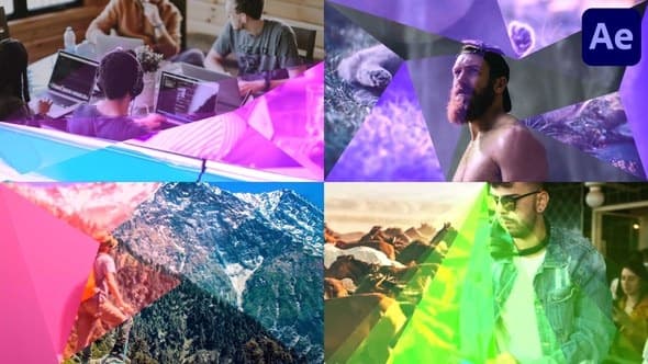 Glowing Triangular Transitions for After Effects – After Effects Download | Madbax