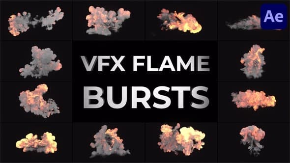 VFX Flame Bursts for After Effects – After Effects Download | Madbax