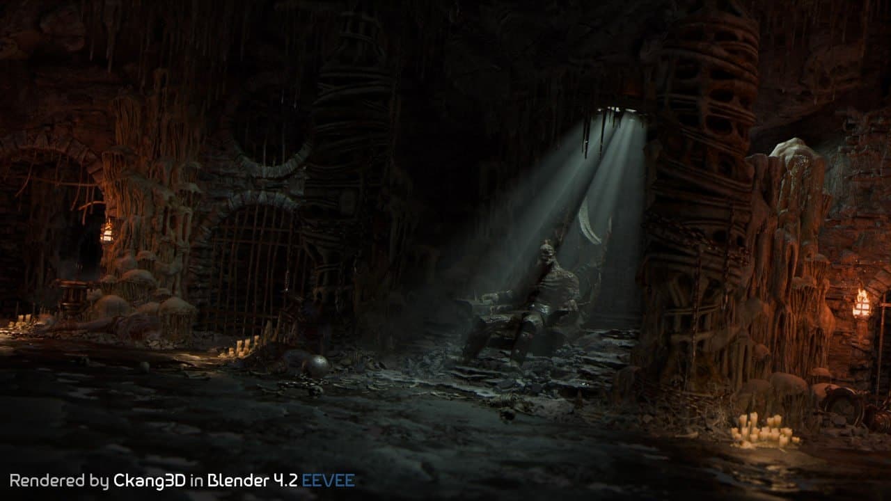 Goro’s Lair Scene – Blender Download | Madbax