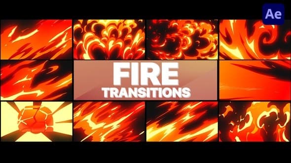 Cartoon Fire Transitions | After Effects – After Effects Download | Madbax