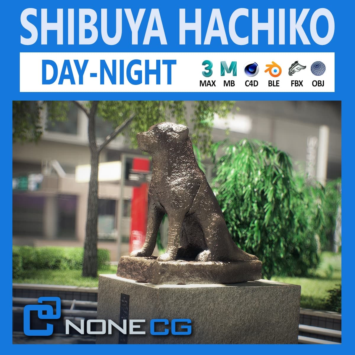 Tokyo Shibuya Hachiko – Blender Download | Madbax