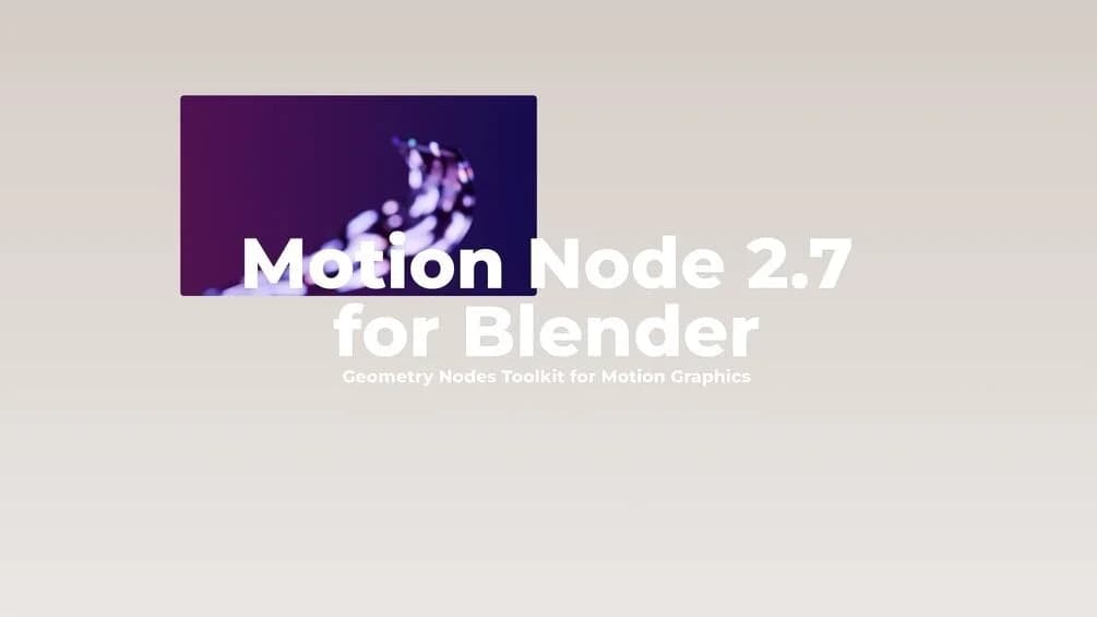 Motion Node v1.8 – Blender Download | Madbax