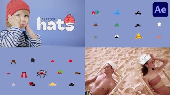 Cartoon Masks And Hats for After Effects – After Effects Download | Madbax