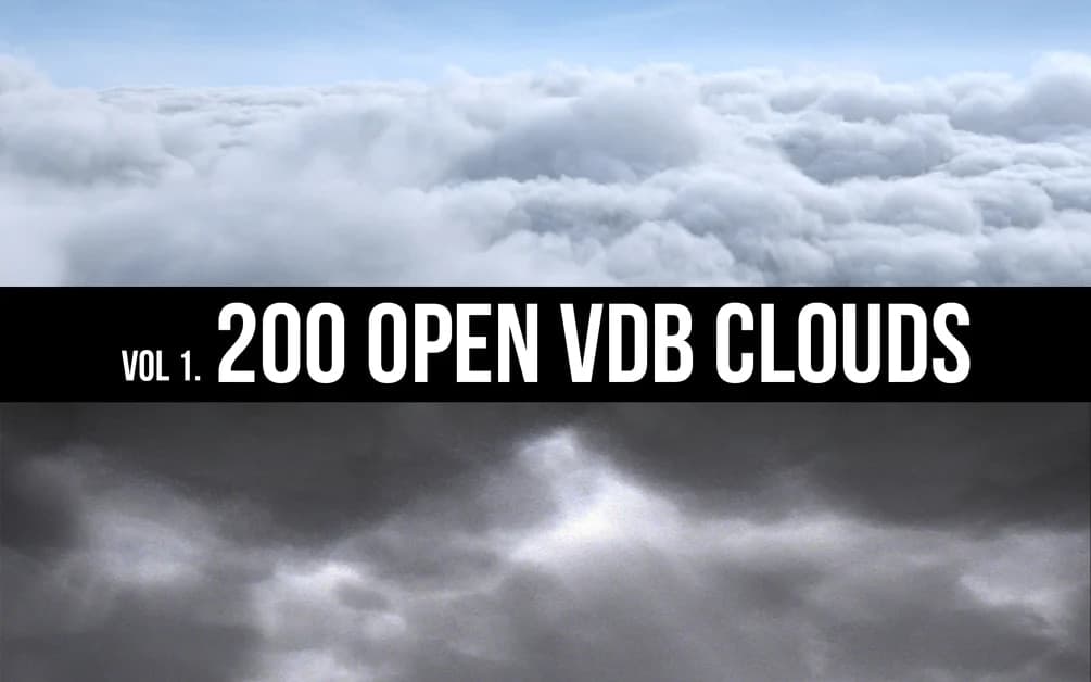 Vol 1. 200 Modular openVDB Clouds – Blender Download | Madbax