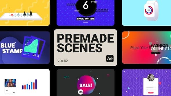 Premade Scenes 02 for After Effects – After Effects Download | Madbax