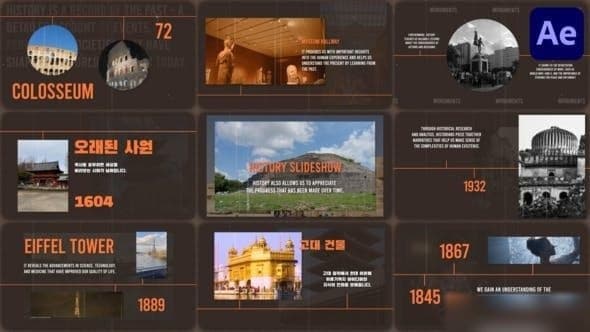 History Slideshow for After Effects – After Effects Download | Madbax