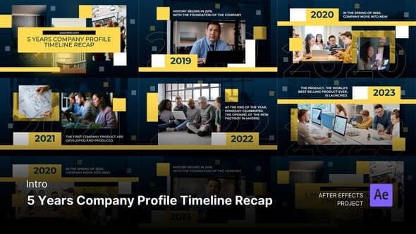 Intro/Opening – 5 Years Company Profile Timeline Recap After Effects Project Files – After Effects Download | Madbax