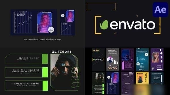 Glitch Slides And Stories | After Effects – After Effects Download | Madbax