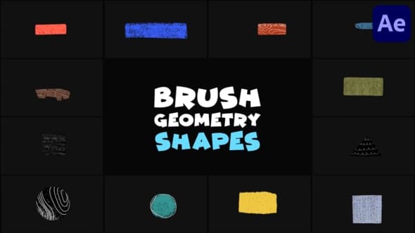 Brush Geomerty Shapes | After Effects – After Effects Download | Madbax