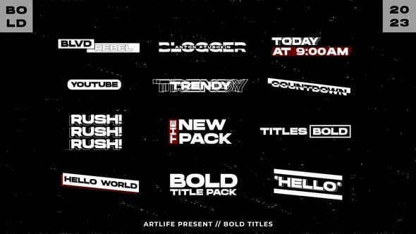 Bolt Titles | After Effects – After Effects Download | Madbax