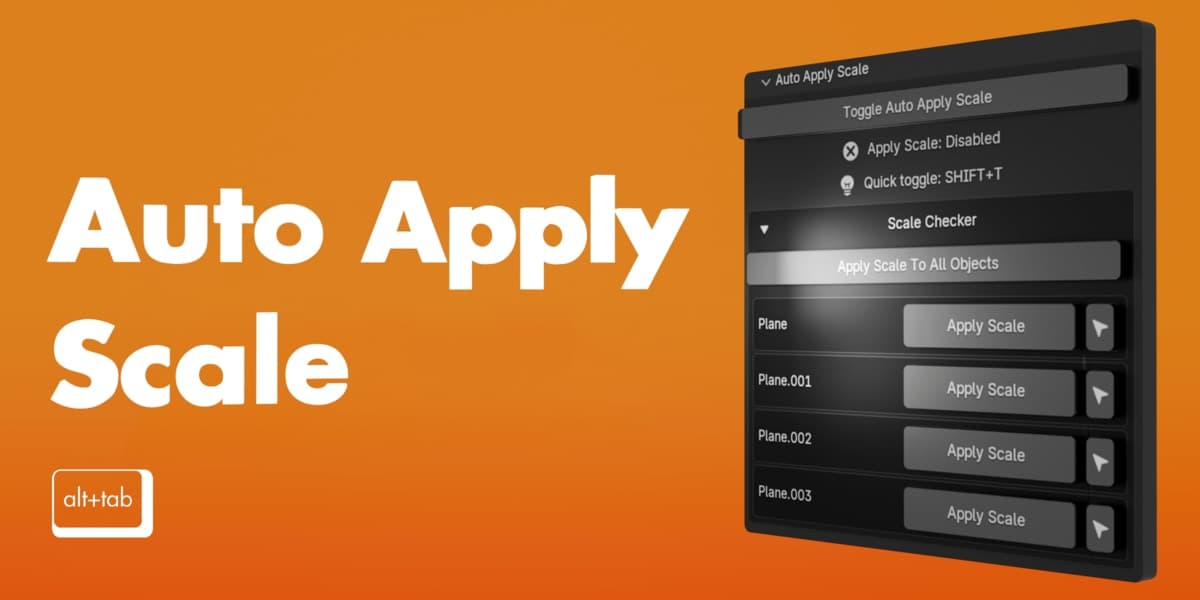 Auto Apply Scale v1.0.0 – Blender Download | Madbax