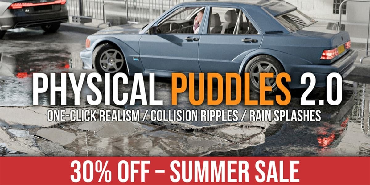 Physical Puddles Pro Addon v4.2 – Blender Download | Madbax