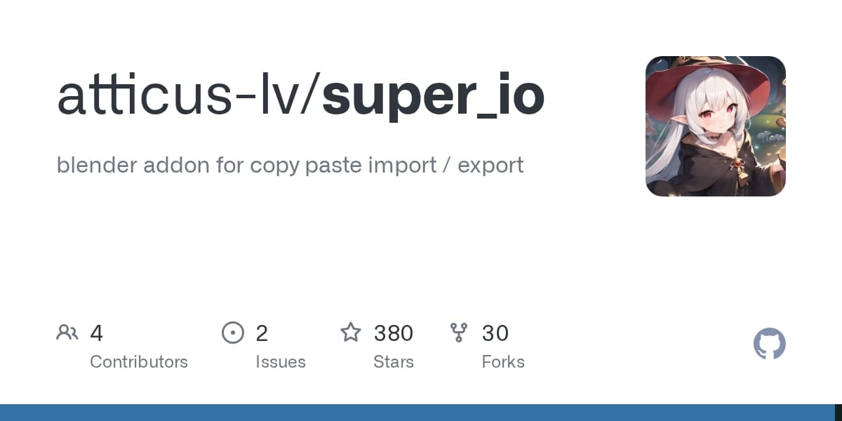 Super IO v2.0.0 – Blender Download | Madbax
