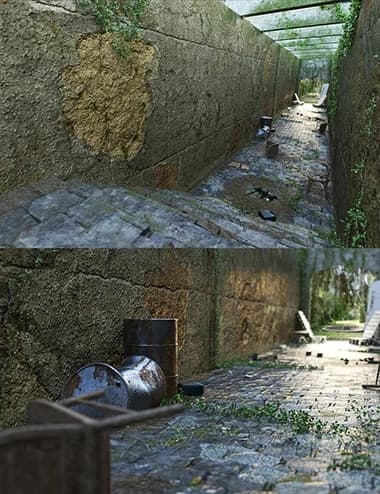 Abandoned Hallway – Blender Download | Madbax