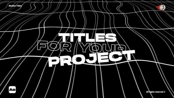 Modern Titles After Effects – After Effects Download | Madbax