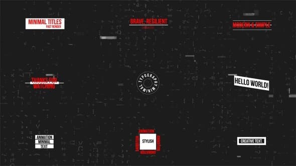 Minimal Titles | AE – After Effects Download | Madbax