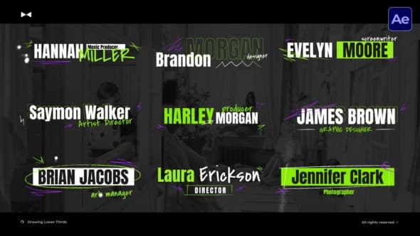 Drawing Lower Thirds AE – After Effects Download | Madbax