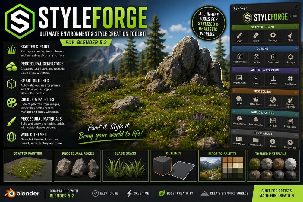 StyleForge v1.2.8 – Blender Download | Madbax