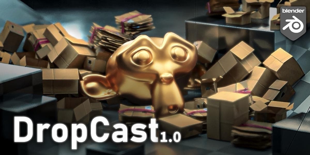 Drop Cast v1.0.3 + Bonus Assets – Blender Download | Madbax