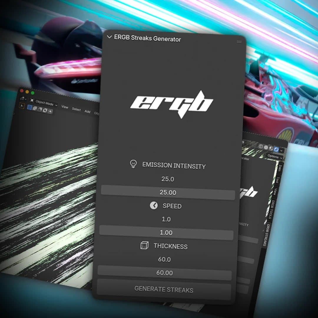 ERGB Streak Panels v1.0.1 – Blender Download | Madbax