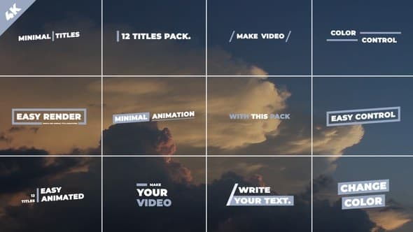 Minimal Titles | After Effects – After Effects Download | Madbax