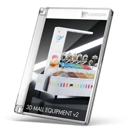 Viz-People 3D Mall Equipment v2 – Blender Download | Madbax